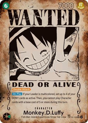 Monkey.D.Luffy (118) (Wanted Poster), Carrying On His Will