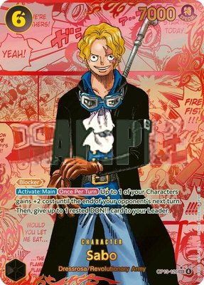 Sabo (120) (Red Super Alternate Art), Carrying On His Will