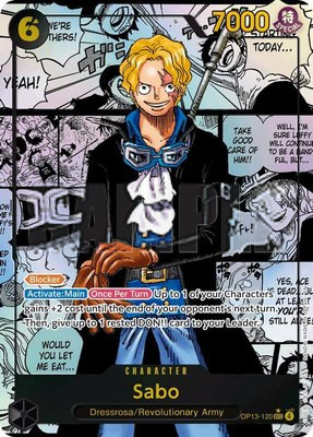 Sabo (120) (Super Alternate Art), Carrying On His Will