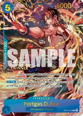 Portgas.D.Ace (3rd Anniversary Winner), One Piece Promotion Cards