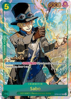 Sabo (3rd Anniversary Winner), One Piece Promotion Cards