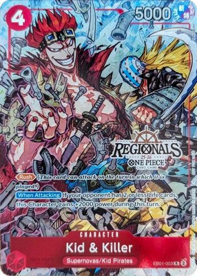 Kid & Killer (CS 25-26 Regionals Textured Chase Promo), One Piece Promotion Cards