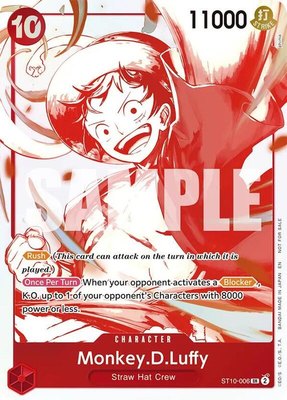 Monkey.D.Luffy (3rd Anniversary Treasure Campaign Pack), One Piece Promotion Cards