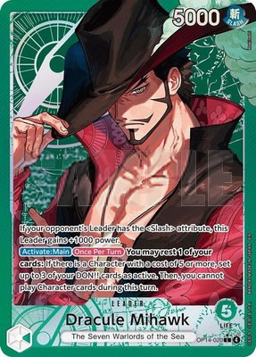 Dracule Mihawk (Alternate Art), The Azure Sea's Seven