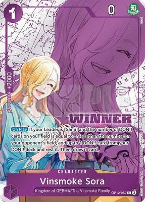 Vinsmoke Sora (Winner Pack 2026 Vol. 1), One Piece Promotion Cards