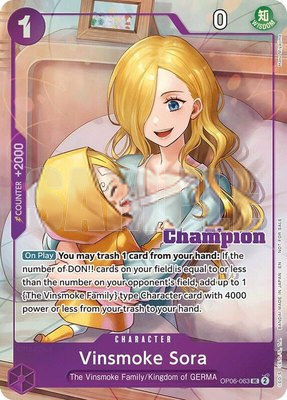 Vinsmoke Sora (CS 25-26 Winner Card Set 2), One Piece Promotion Cards