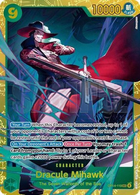 Dracule Mihawk, The Azure Sea's Seven