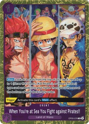 When You're at Sea You Fight against Pirates!! (2025 Pirates League Finals Textured Foil), One Piece Promotion Cards