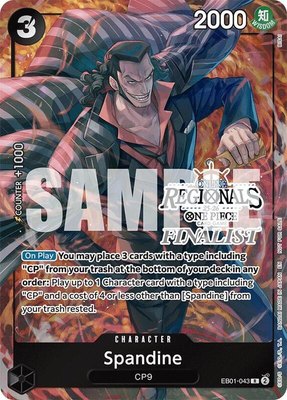 Spandine (Online Regional Finalist Card Set 2025 Vol.1), One Piece Promotion Cards