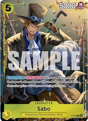 Sabo (Tin Pack Set Vol. 2), One Piece Promotion Cards