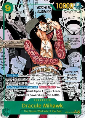 Dracule Mihawk (Manga), The Azure Sea's Seven