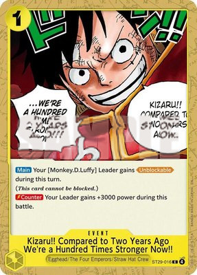 Kizaru!! Compared to Two Years Ago We're a Hundred Times Stronger Now!!, Starter Deck 29: Egghead