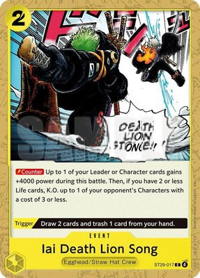 Iai Death Lion Song, Starter Deck 29: Egghead
