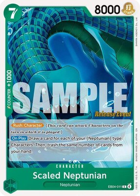 Scaled Neptunian, The Azure Sea's Seven Release Event Cards