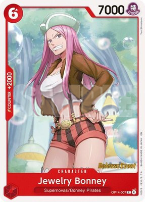 Jewelry Bonney, The Azure Sea's Seven Release Event Cards