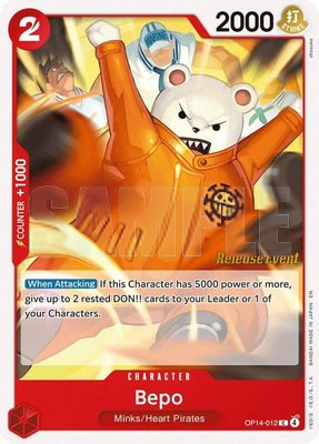Bepo, The Azure Sea's Seven Release Event Cards