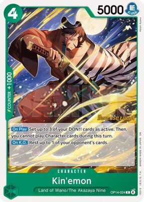 Kin'emon, The Azure Sea's Seven Release Event Cards