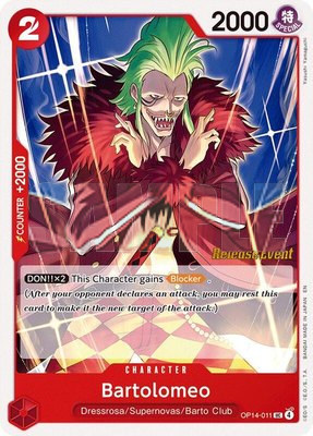Bartolomeo, The Azure Sea's Seven Release Event Cards