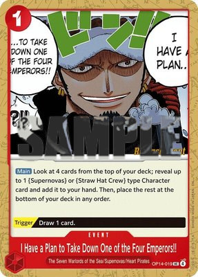 I Have a Plan to Take Down One of the Four Emperors!!, The Azure Sea's Seven Release Event Cards