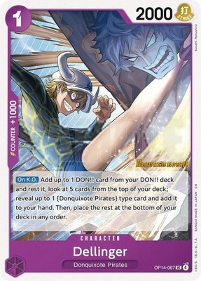 Dellinger, The Azure Sea's Seven Release Event Cards