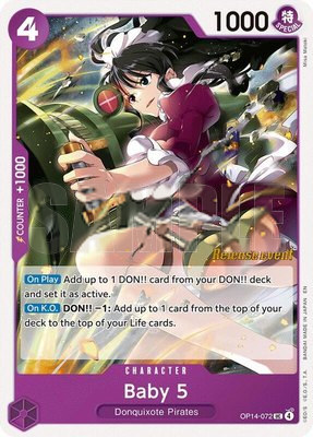 Baby 5, The Azure Sea's Seven Release Event Cards