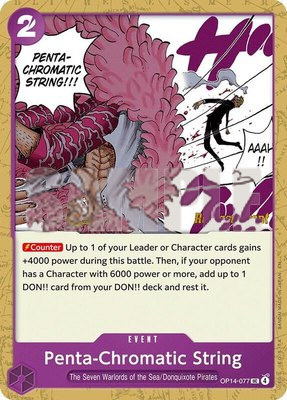 Penta-Chromatic String, The Azure Sea's Seven Release Event Cards