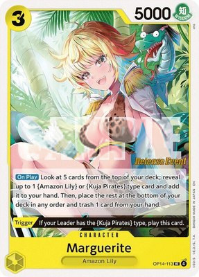Marguerite, The Azure Sea's Seven Release Event Cards