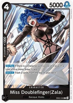 Miss Doublefinger(Zala), Extra Booster: One Piece Heroines Edition