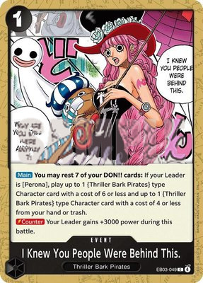 I Knew You People Were Behind This., Extra Booster: One Piece Heroines Edition