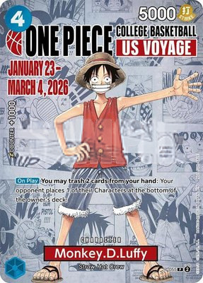 Monkey.D.Luffy (055) (College Basketball US Voyage), One Piece Promotion Cards
