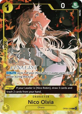 Nico Olvia (Online Regional Finalist Card Set 2025 Vol.1), One Piece Promotion Cards