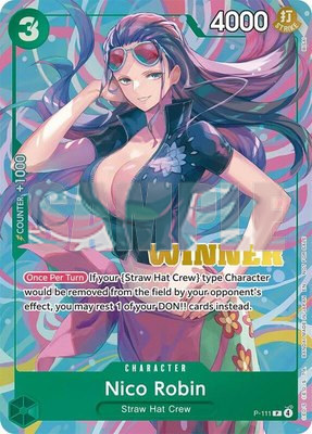 Nico Robin (Heroines Battle Winner Pack), One Piece Promotion Cards