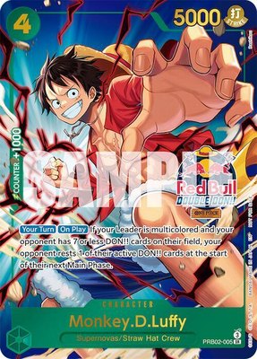 Monkey.D.Luffy (Red Bull Double Don!!) (Winner), One Piece Promotion Cards