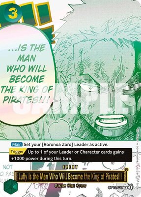 Luffy Is the Man Who Will Become the King of Pirates!!! (Japanese Version 3rd Anniversary Set), One Piece Promotion Cards