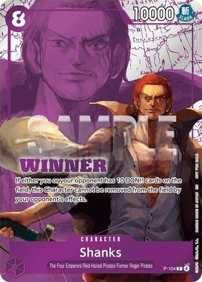 Shanks (Winner Pack 2026 Vol. 2), One Piece Promotion Cards