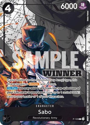 Sabo (Winner Pack 2026 Vol. 2), One Piece Promotion Cards