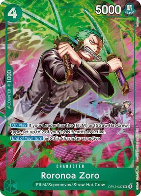 Roronoa Zoro (OP13-037), Adventure on Kami's Island
