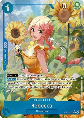 Rebecca (OP15-053) (Alternate Art), Adventure on Kami's Island