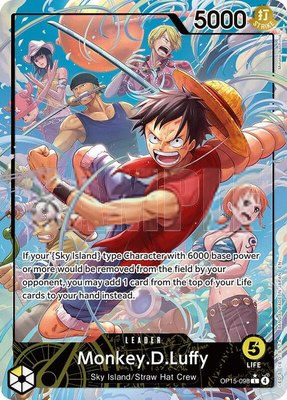 Monkey.D.Luffy (OP15-098) (Alternate Art), Adventure on Kami's Island
