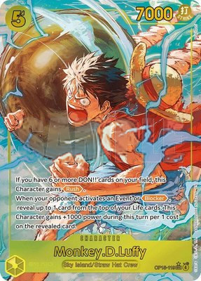 Monkey.D.Luffy (OP15-119) (Alternate Art), Adventure on Kami's Island