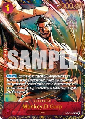 Monkey.D.Garp (Treasure Cup March 2026), One Piece Promotion Cards