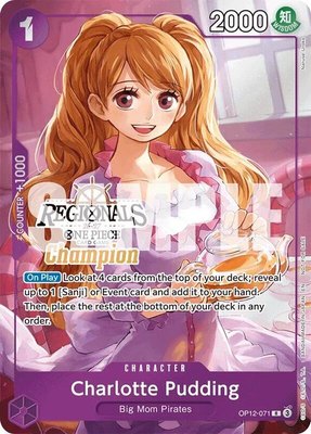 Charlotte Pudding (Regionals Champion Card Set 26-27), One Piece Promotion Cards