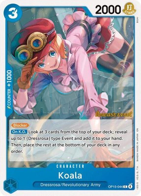 Koala, Adventure on Kami's Island Release Event Cards