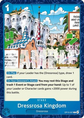 Dressrosa Kingdom, Adventure on Kami's Island Release Event Cards
