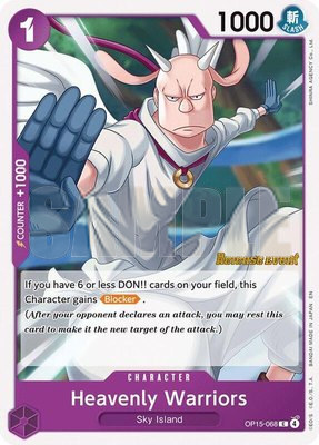 Heavenly Warriors, Adventure on Kami's Island Release Event Cards