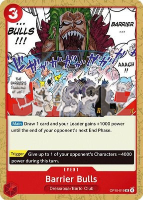 Barrier Bulls, Adventure on Kami's Island Release Event Cards