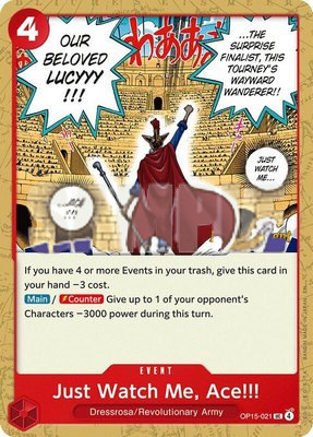 Just Watch Me, Ace!!!, Adventure on Kami's Island Release Event Cards