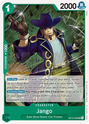 Jango, Adventure on Kami's Island Release Event Cards