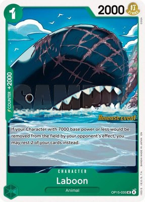 Laboon, Adventure on Kami's Island Release Event Cards