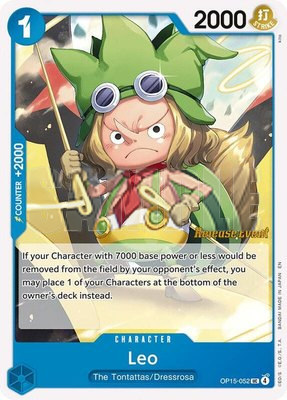 Leo, Adventure on Kami's Island Release Event Cards